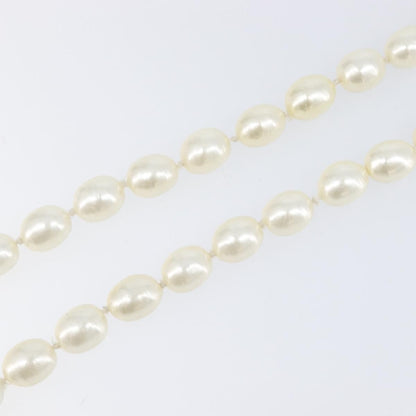 Chanel CC Pearl Metal and Pearls, White, Pearl, Necklace