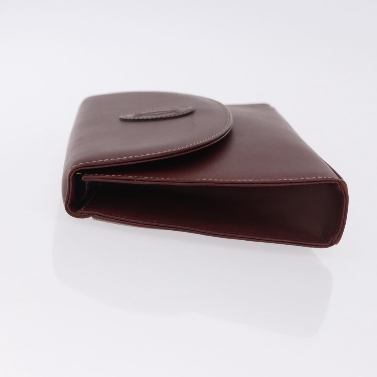 Cartier Must de Cartier Clutch Leather, Burgundy, Leather, Clutch