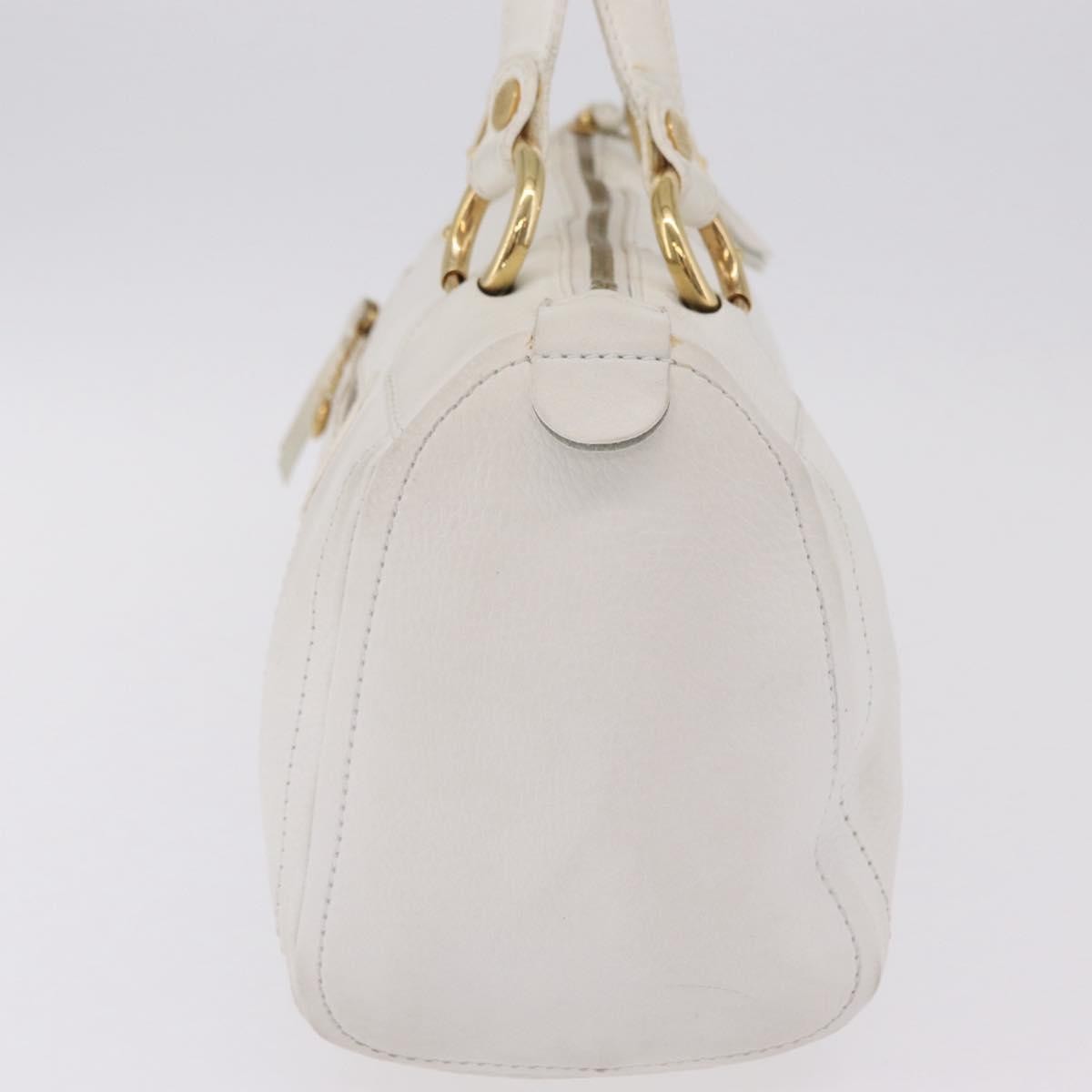 Celine Handbag Leather, White, Leather, Handbag
