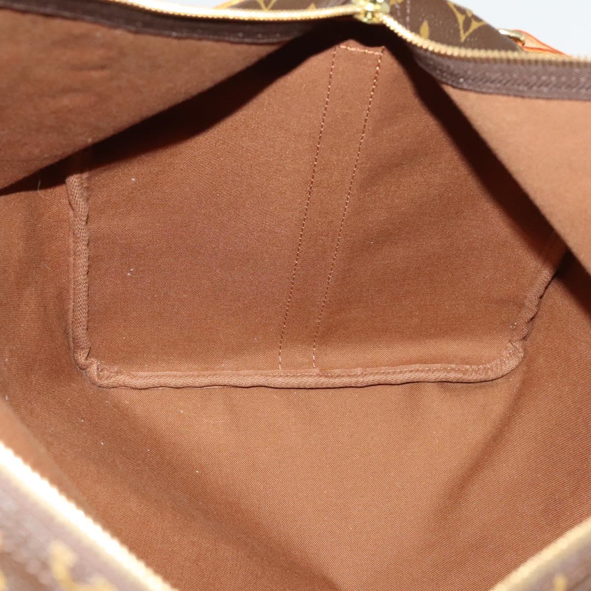 Louis Vuitton Keepall Bandouliere Bag Monogram Canvas, BROWN, CANVAS, Travel bag