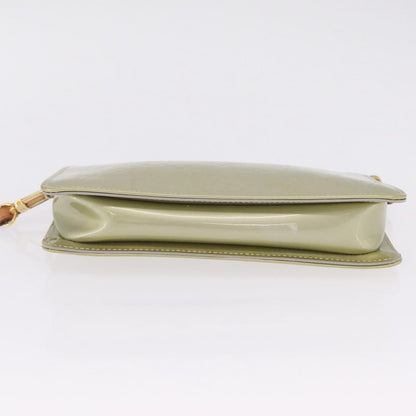 Louis Vuitton Lexington Pochette Monogram Vernis, Beige, Patent Leather, Clutch