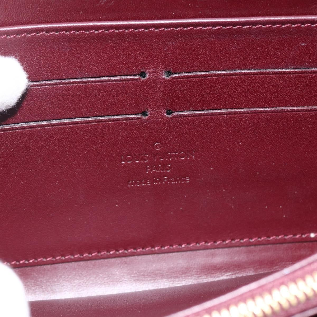 Louis Vuitton Zippy Leather, Red, Patent Leather, Wallet