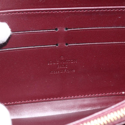 Louis Vuitton Zippy Leather, Red, Patent Leather, Wallet