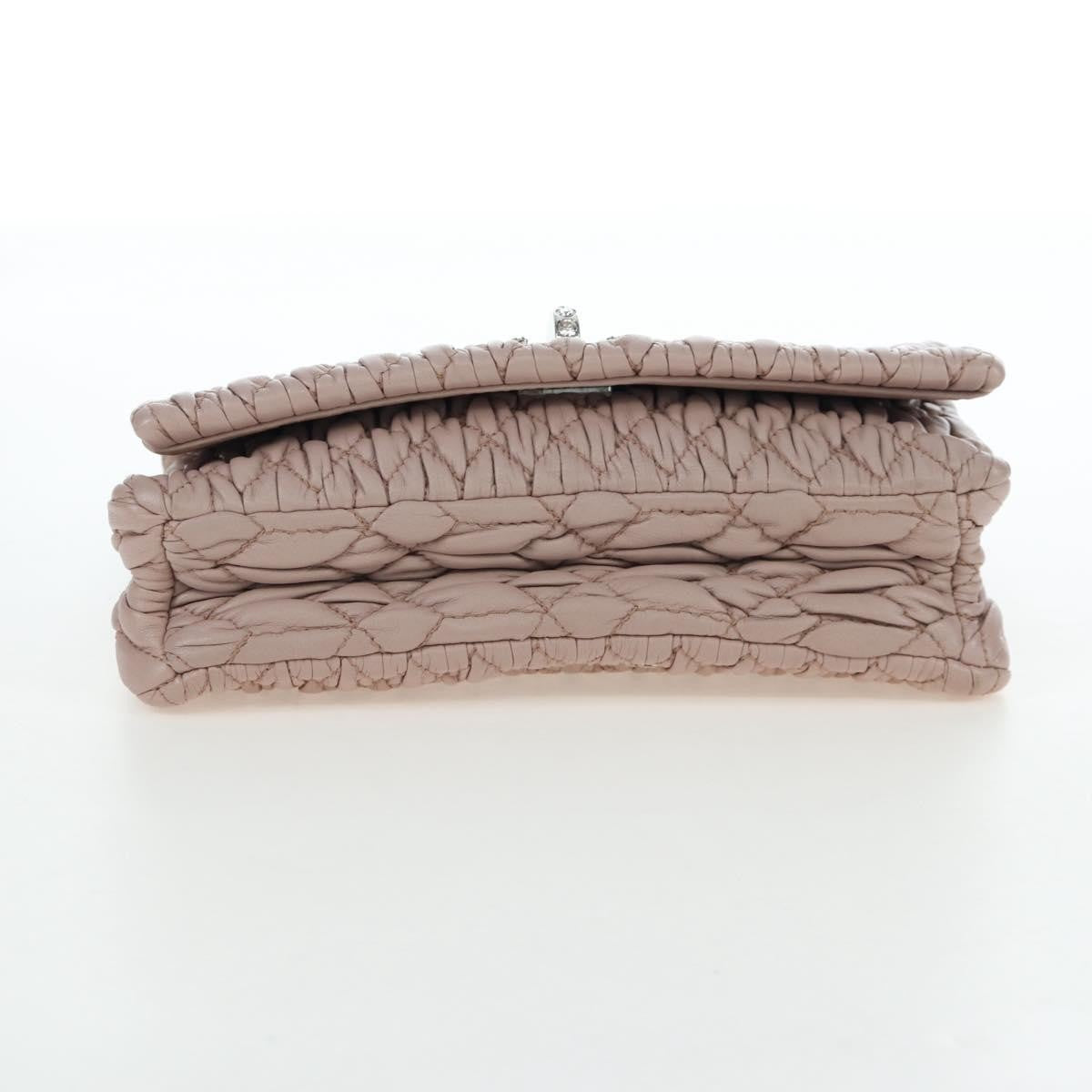 Miu Miu Crystal Clutch Matelasse Leather, Pink, Leather, Clutch