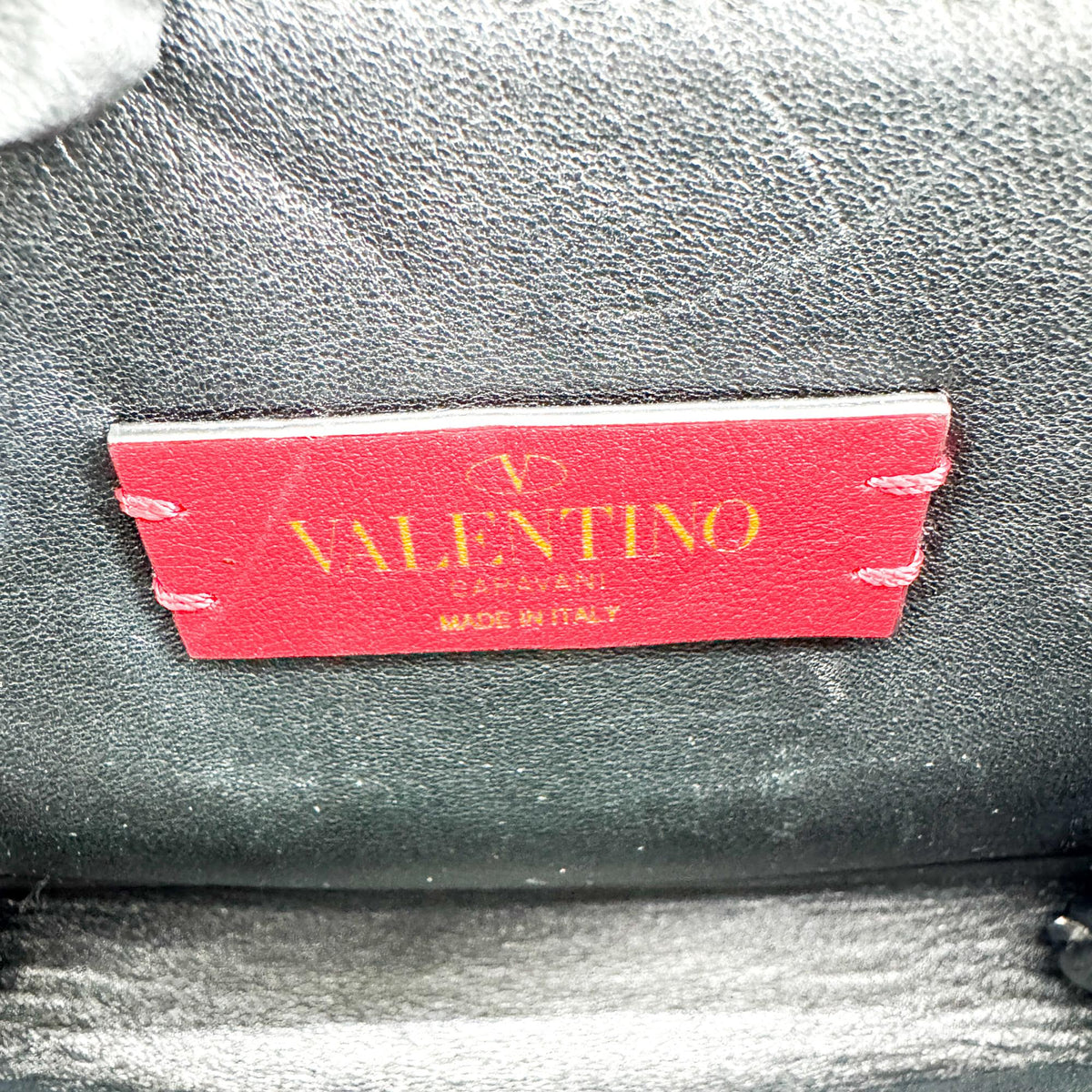 Valentino Garavani VRing Leather, Brown, Leather, Crossbody Bag