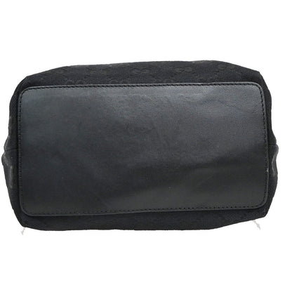Gucci Vintage Bucket Shopping GG Canvas, Black, Canvas, Tote Bag