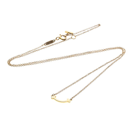 Tiffany & Co. T Smile Pendant 18K Rose Gold, Pink, Pink Gold, Necklace