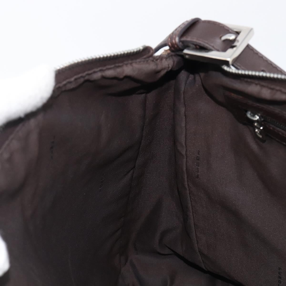 Fendi Logo Zucca Zucca, Brown, Canvas, Shoulder Bag