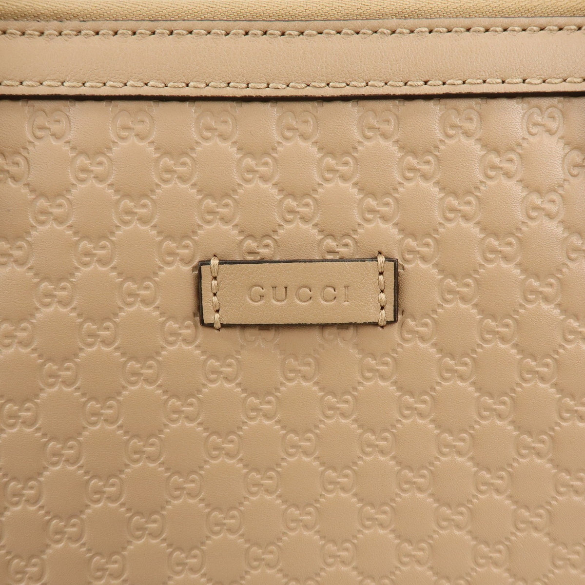 Gucci Margaux Microguccissima Leather, Beige, Leather, Tote Bag