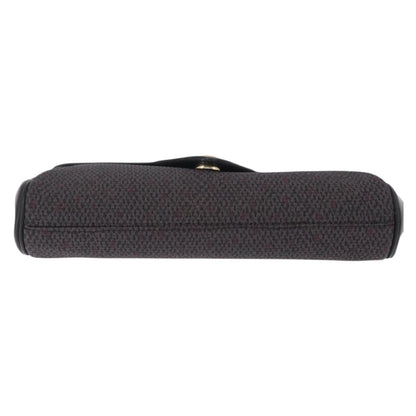 Saint Laurent Vintage Clutch Canvas, Gray, Canvas, Clutch
