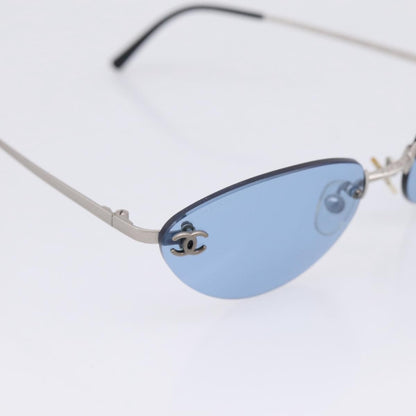 Chanel Logo CC Metal, Silver, Metal, Sunglasses