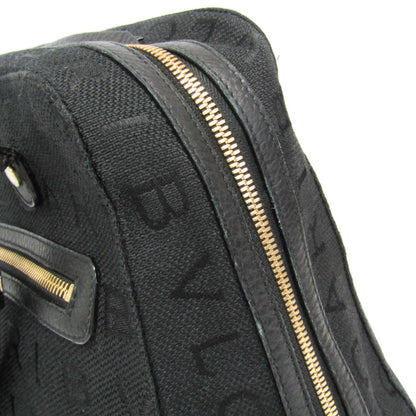 Bvlgari Logomania Canvas, Black, Canvas, Handbag