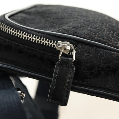 Christian Dior Vintage Street Chic Belt Diorissimo Canvas, Black, Canvas, Handbag