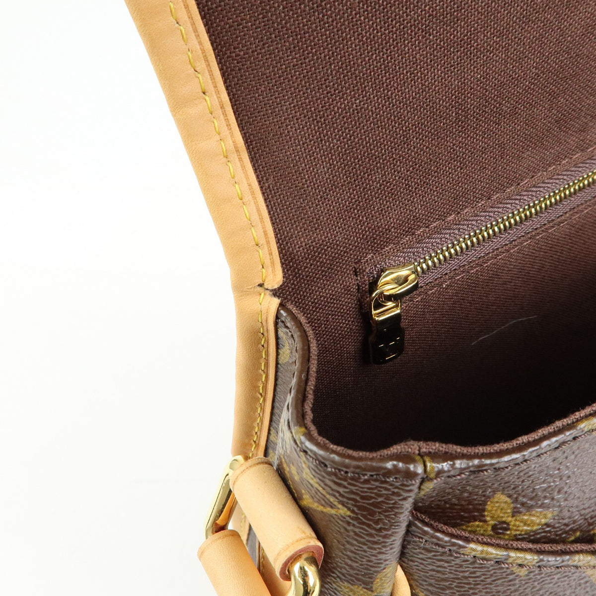 Louis Vuitton Menilmontant Monogram Canvas, Brown, Canvas, Handbag