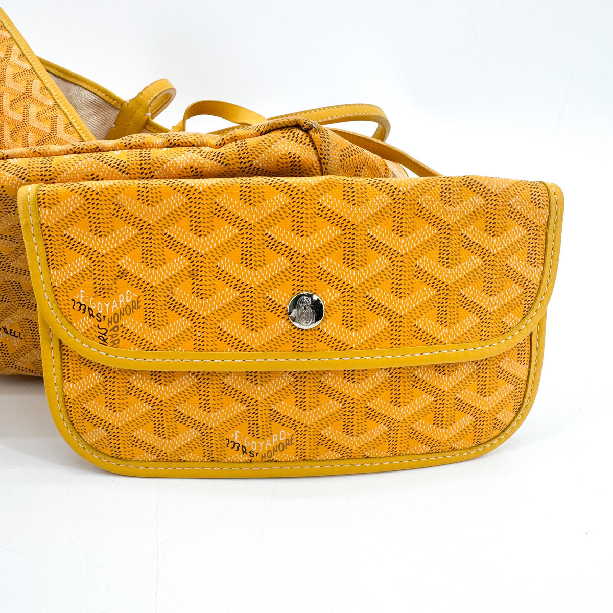 Goyard Saint Louis Coated Canvas, Yellow, Canvas, Tote Bag