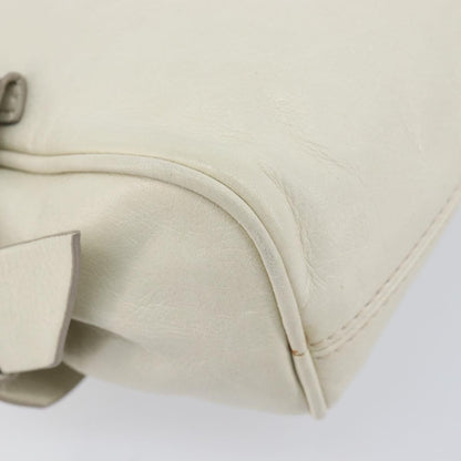 Miu Miu Beau Top Handle Leather, White, Leather, Handbag