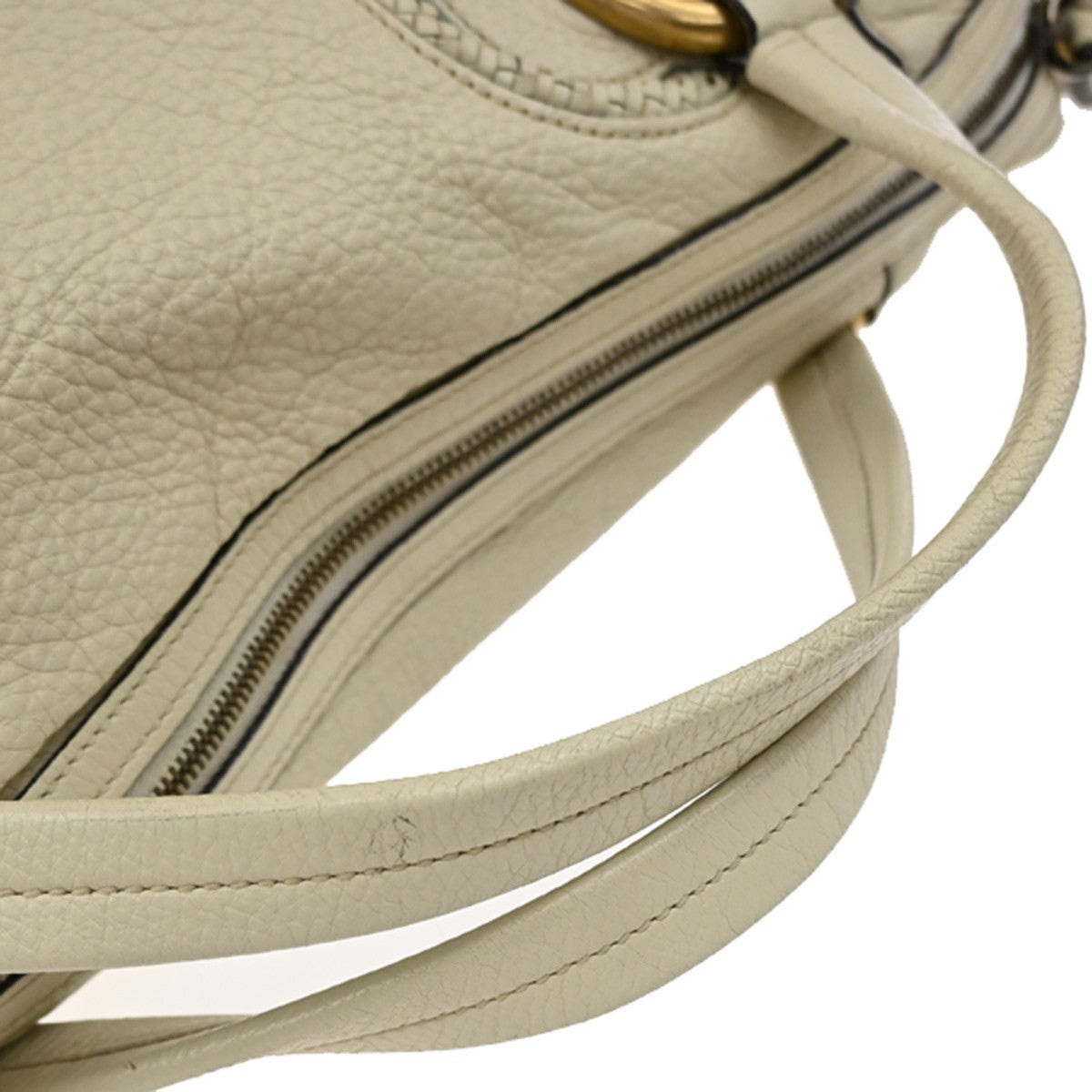 Gucci Twill Leather, Beige, Leather, Shoulder Bag