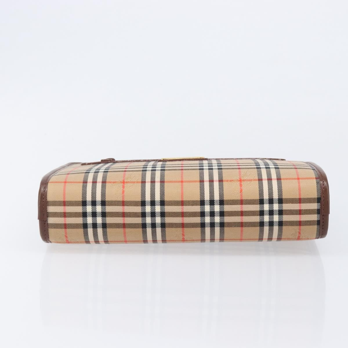 Burberry Nova check Pochette Canvas, Beige, Canvas, Clutch