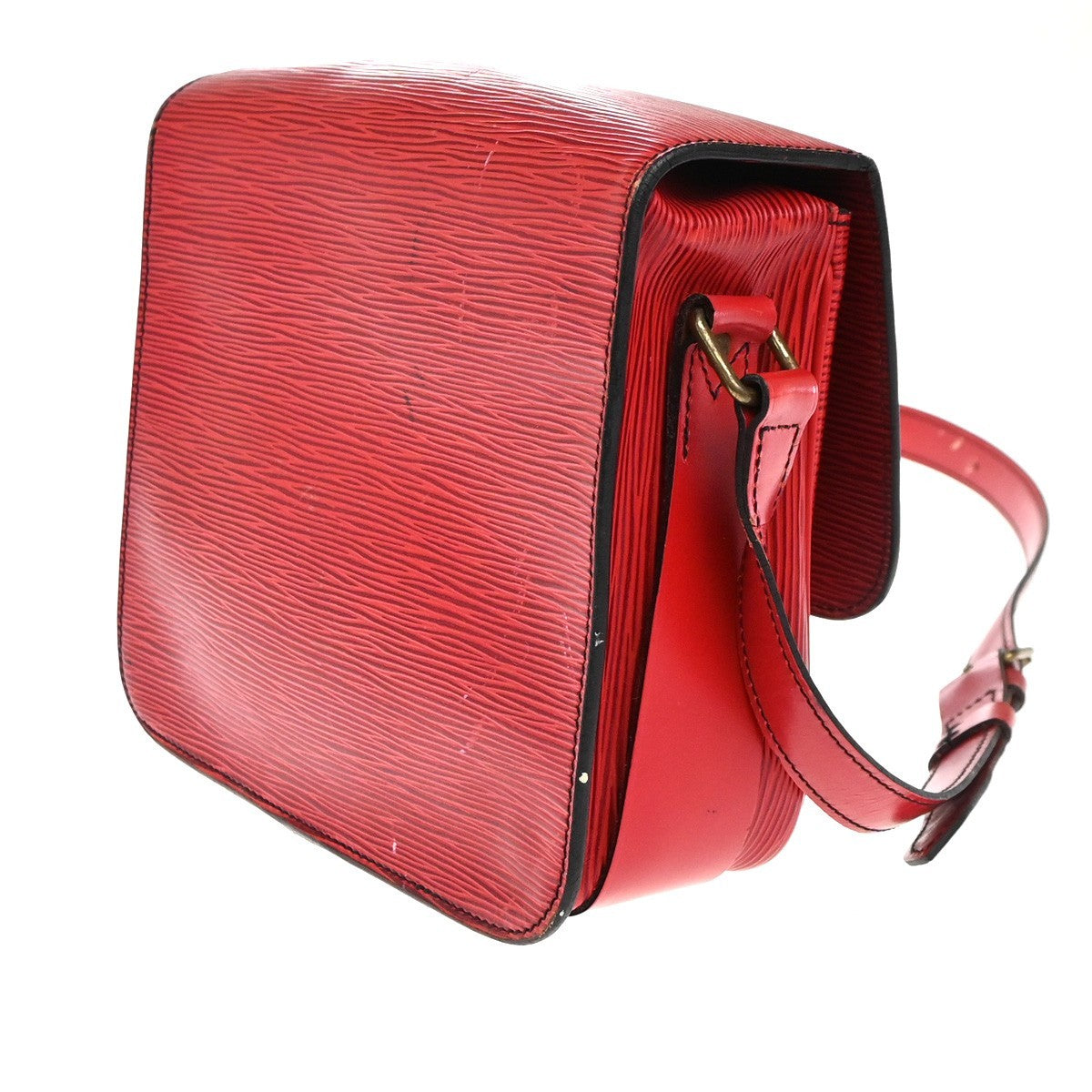 Louis Vuitton Cartouchiere Epi Leather, Red, Leather, Shoulder Bag