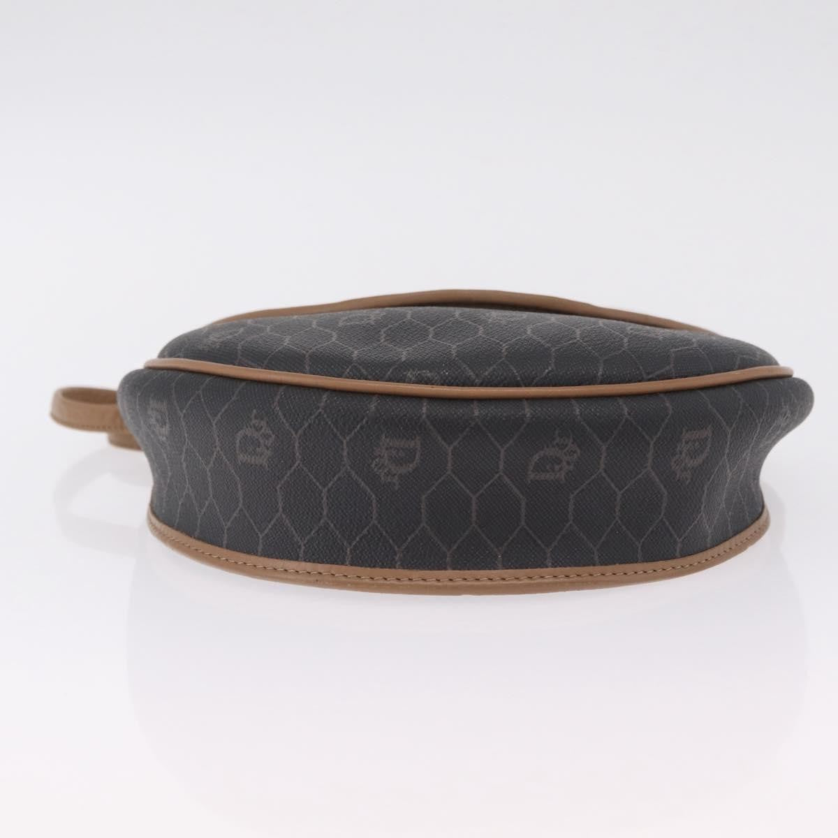 Christian Dior Vintage Honeycomb Canvas, Black, Canvas, Shoulder Bag