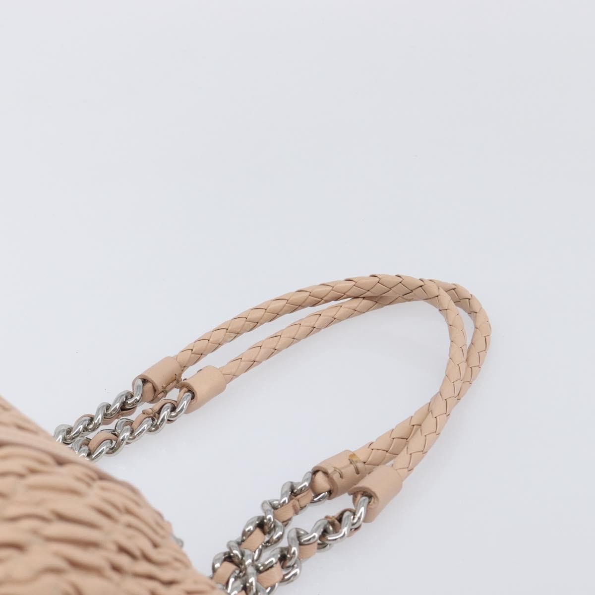 Miu Miu Shoulder Leather, Beige, Leather, Shoulder Bag