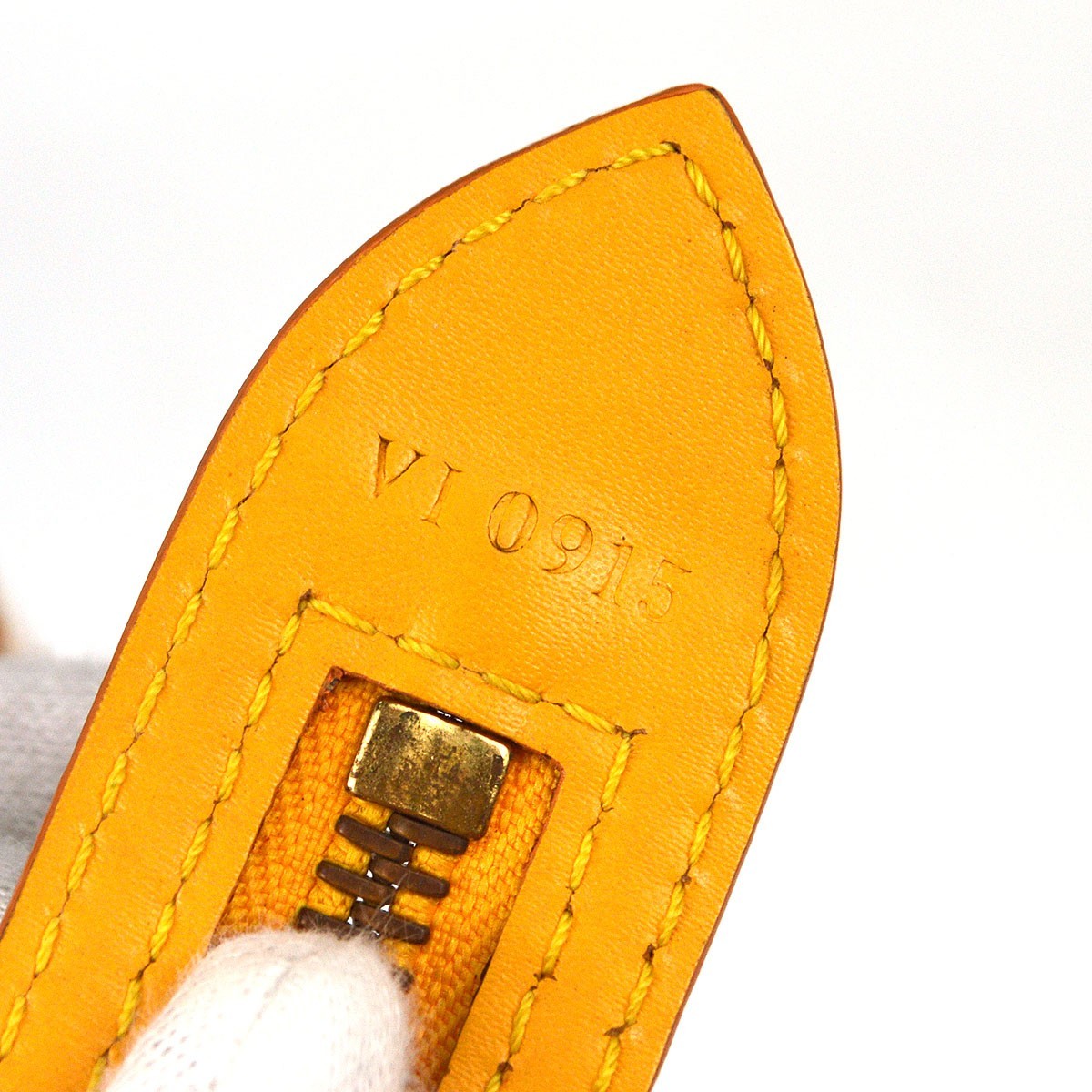 Louis Vuitton Saint Jacques Epi Leather, Yellow, Leather, Handbag