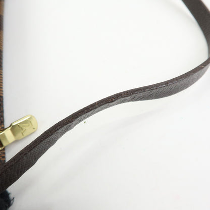 Louis Vuitton Trousse Make Up Damier, Brown, Canvas, Clutch