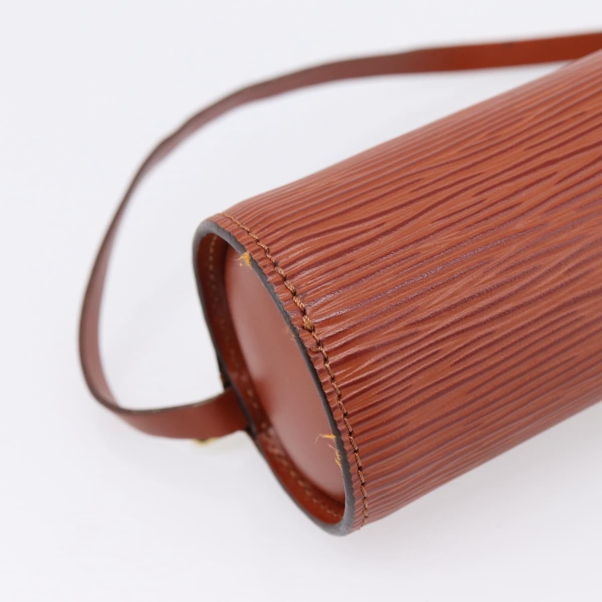 Louis Vuitton Soufflot Pochette Epi Leather, Brown, Leather, Clutch
