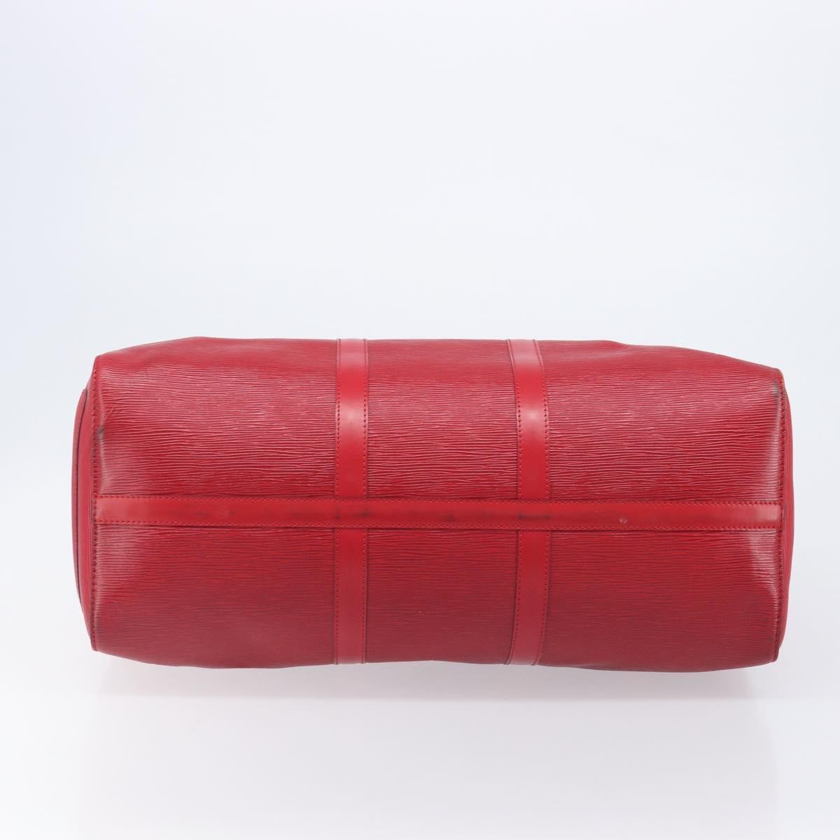 Louis Vuitton Keepall Epi Leather, Red, Leather, Travel Bag