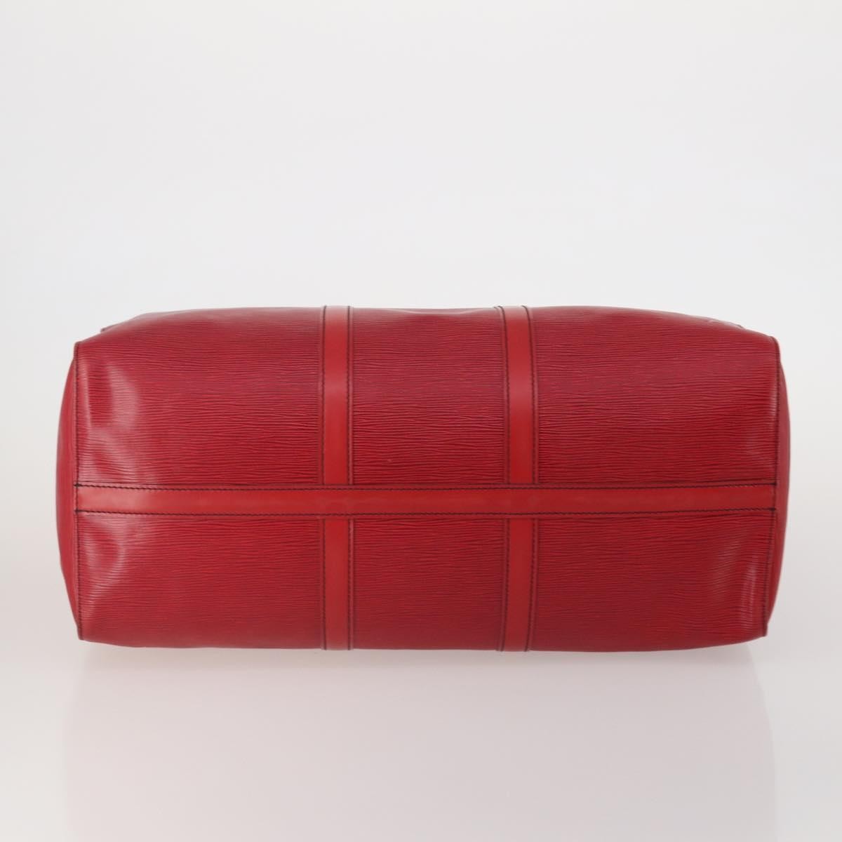 Louis Vuitton Keepall Epi, Red, Leather, Travel Bag