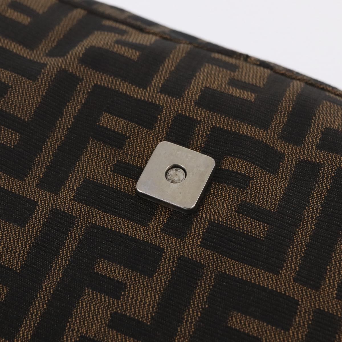 Fendi Zucchino Mamma Baguette Canvas, Brown, Canvas, Shoulder Bag
