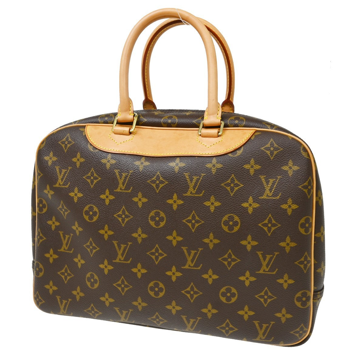 Louis Vuitton Deauville Monogram, Brown, Canvas, Handbag