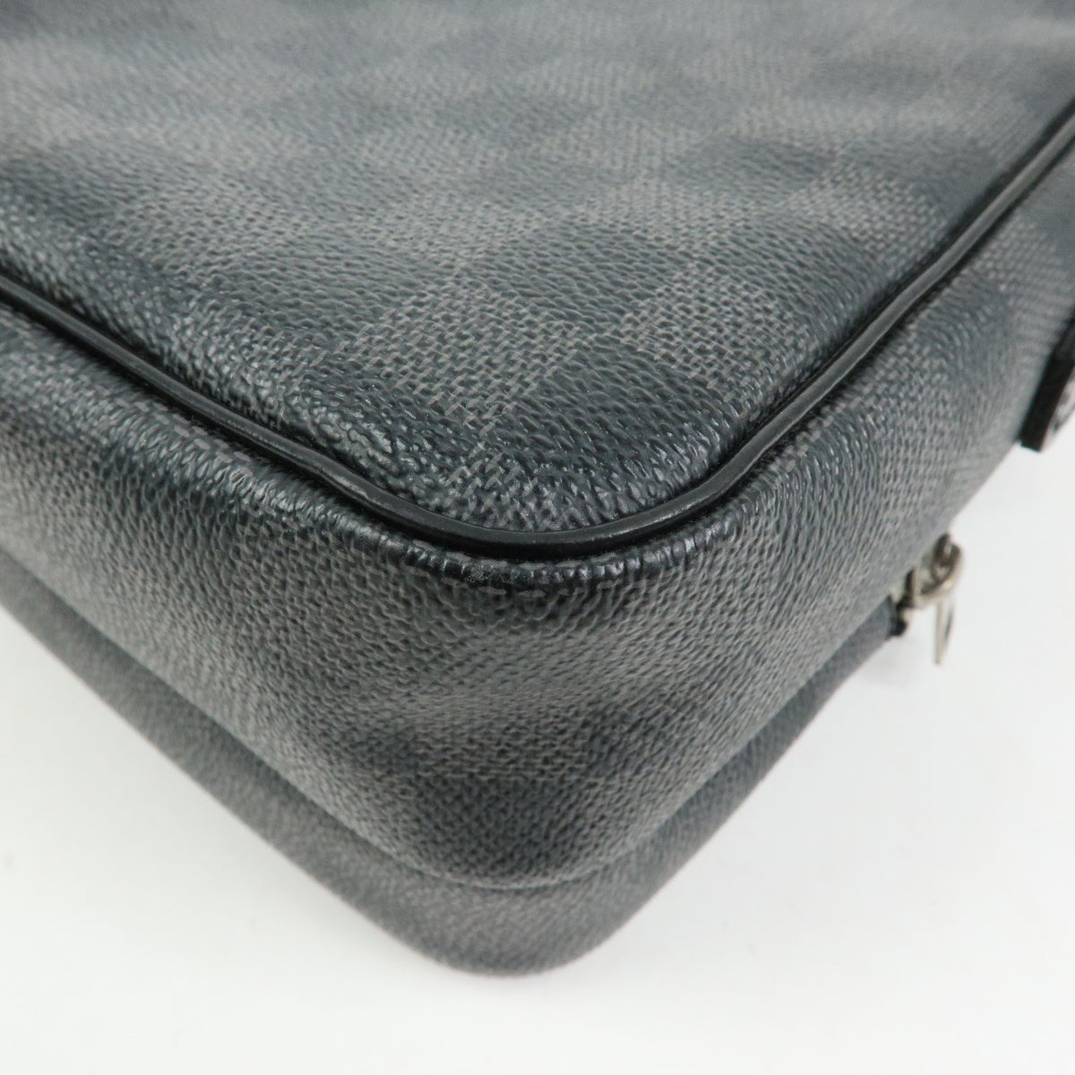 Louis Vuitton Rem Damier Graphite, Black, Canvas, Handbag