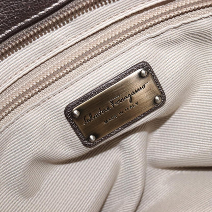 Salvatore Ferragamo Vala tote Leather, Silver, Leather, Tote Bag