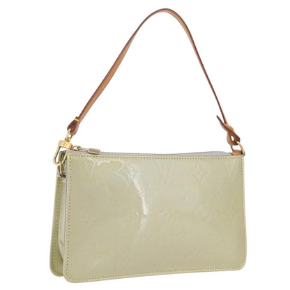 Louis Vuitton Lexington Pochette Monogram Vernis, Beige, Patent Leather, Clutch
