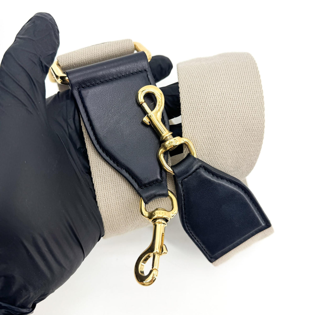 Gucci Padlock GG Embossed Leather, Black, Leather, Shoulder Bag