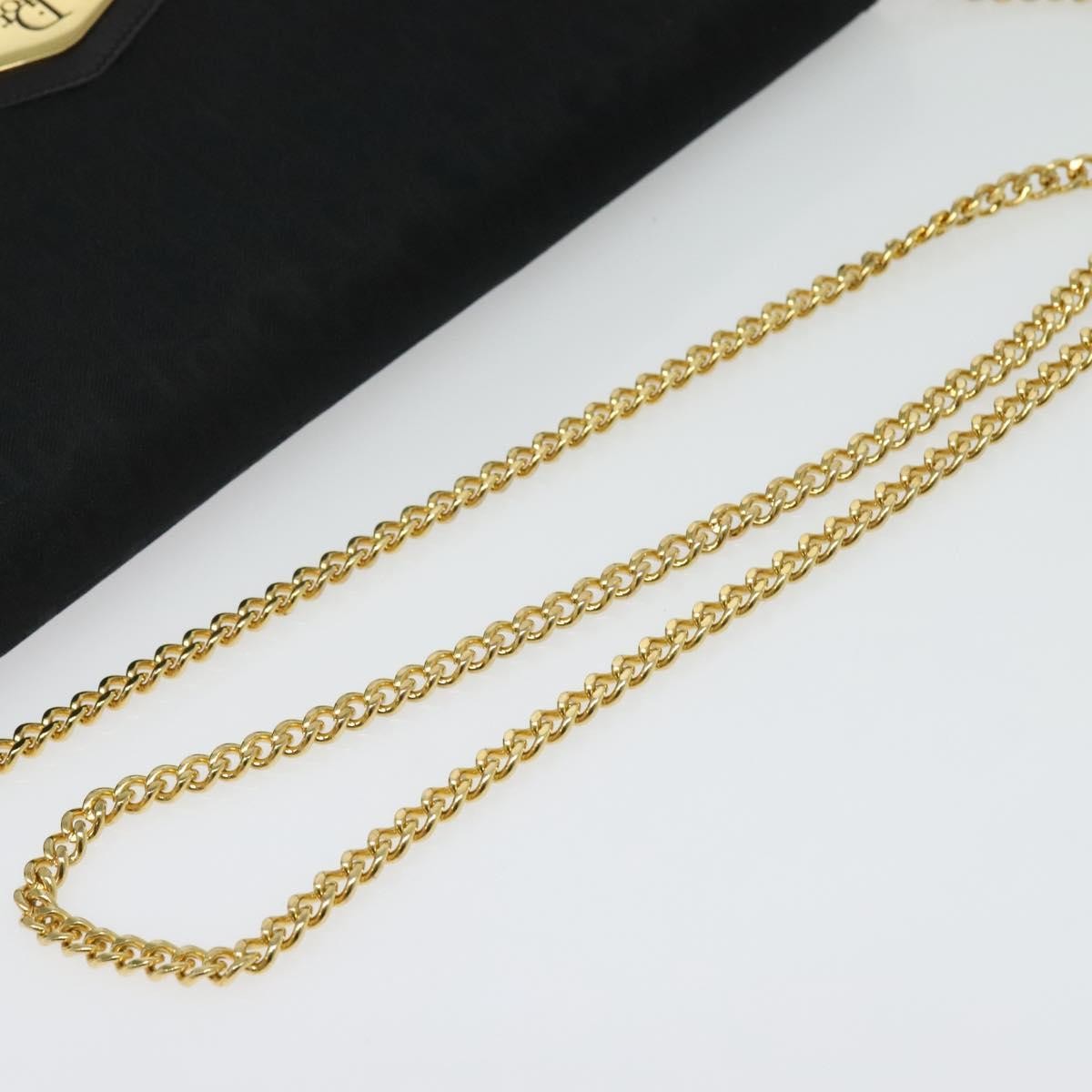 Christian Dior Vintage Trotteur Chain Canvas, Black, Canvas, Shoulder Bag