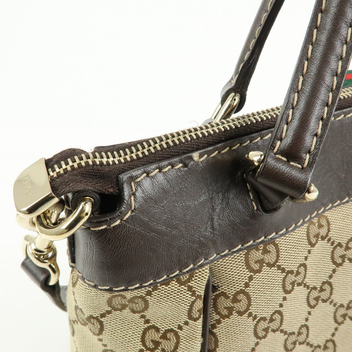 Gucci Mayfair Convertible GG Canvas, Beige, Canvas, Tote Bag