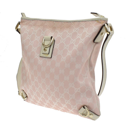 Gucci Abbey D-Ring Messenger GG Canvas, Pink, Canvas, Handbag