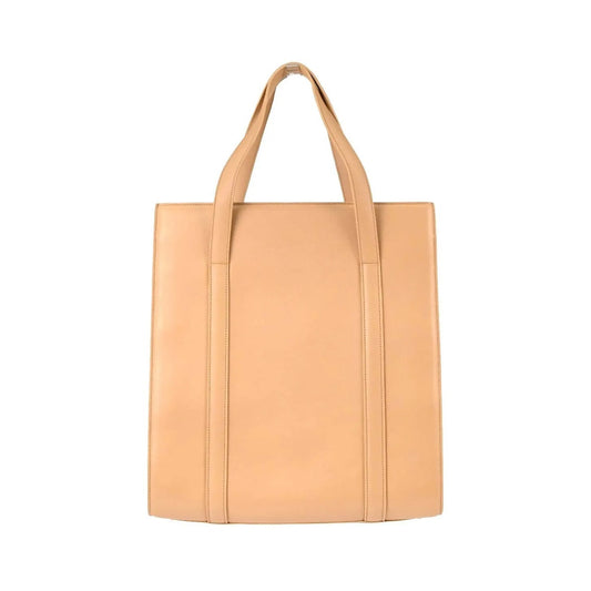 Cartier Cabochon Leather, Beige, Leather, Handbag