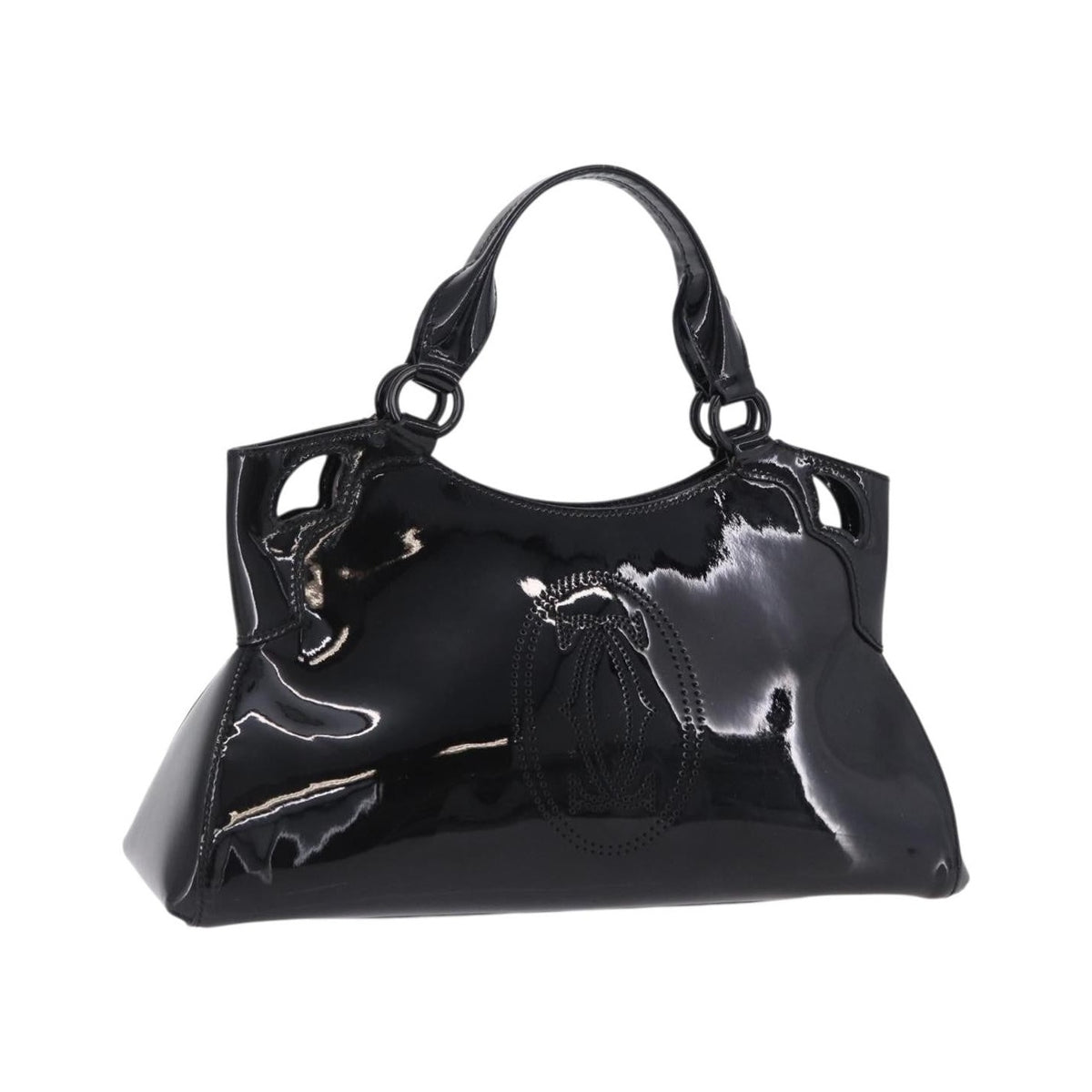 Cartier Marcello Patent leather, Black, Patent Leather, Handbag