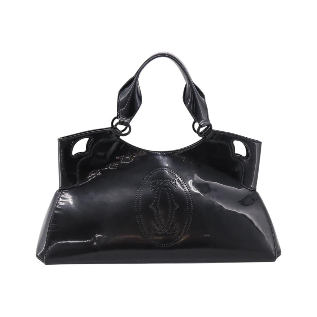 Cartier Marcello Patent leather, Black, Patent Leather, Handbag
