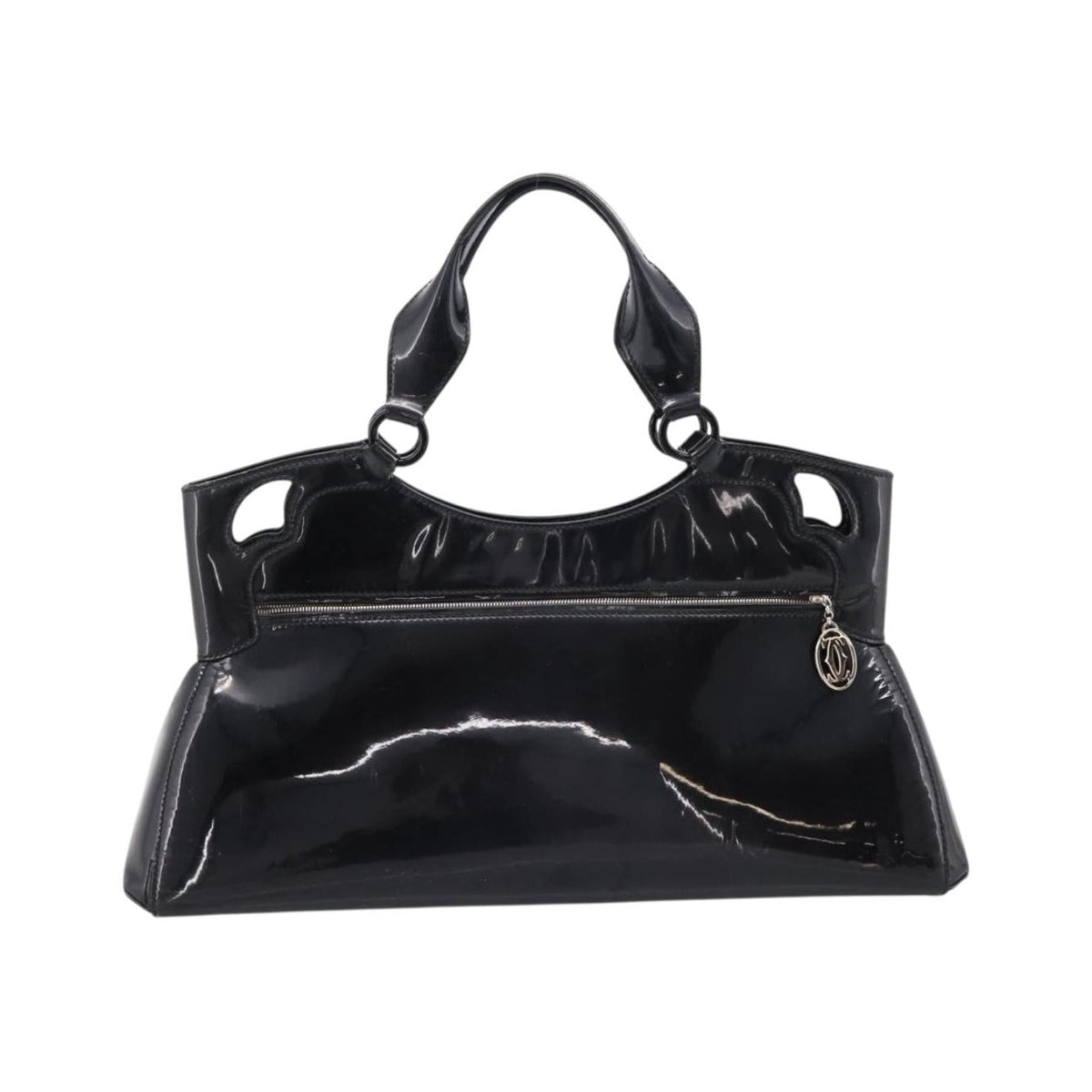 Cartier Marcello Patent leather, Black, Patent Leather, Handbag