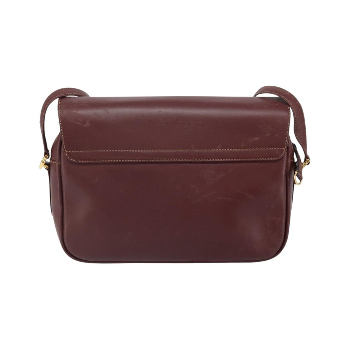 Cartier Must de cartier Leather, Burgundy, Leather, Shoulder Bag
