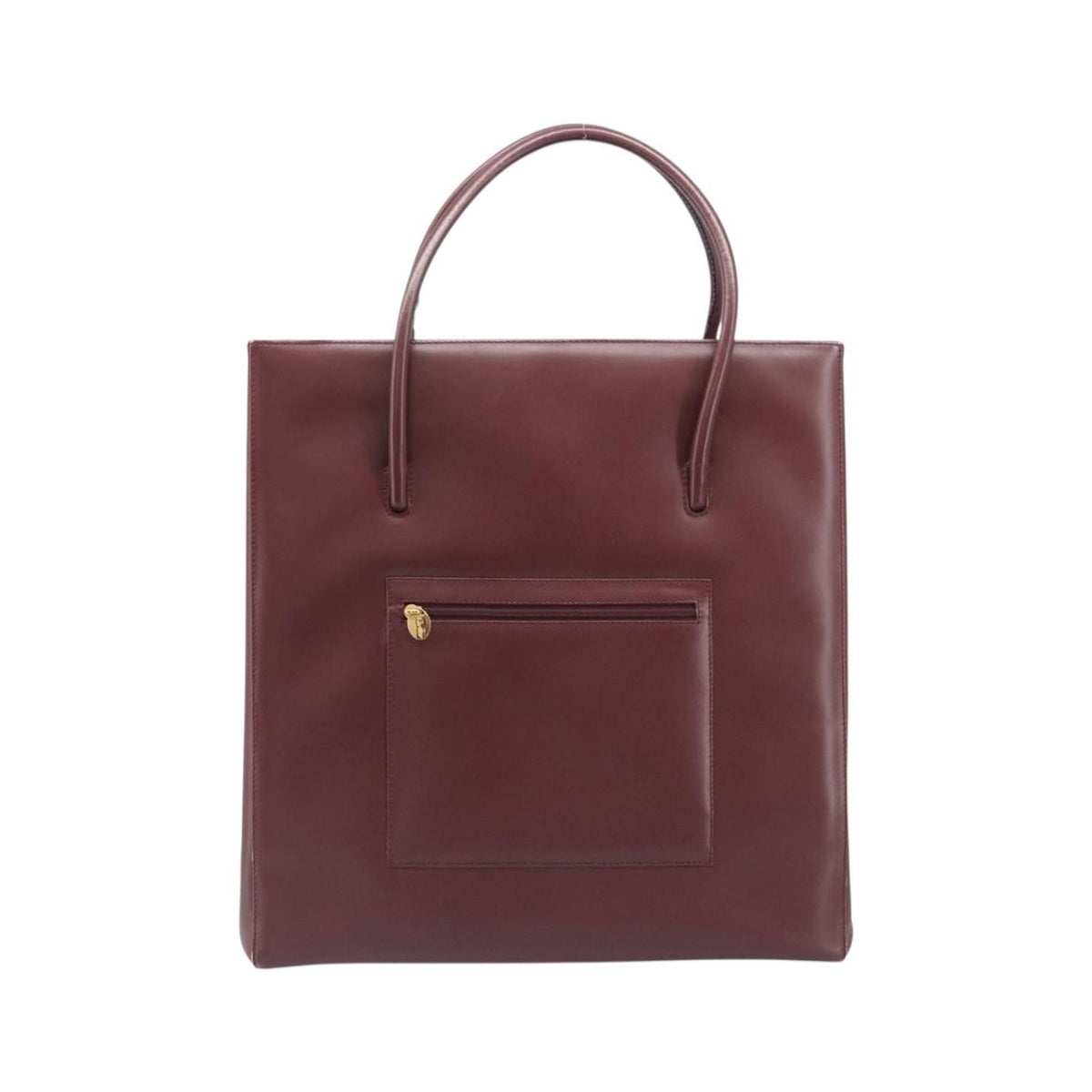 Cartier Must Line Leather, Burgundy, Leather, Handbag