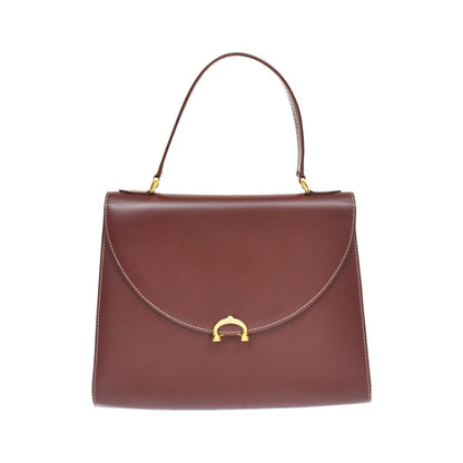 Cartier Must Line Leather, Burgundy, Leather, Handbag
