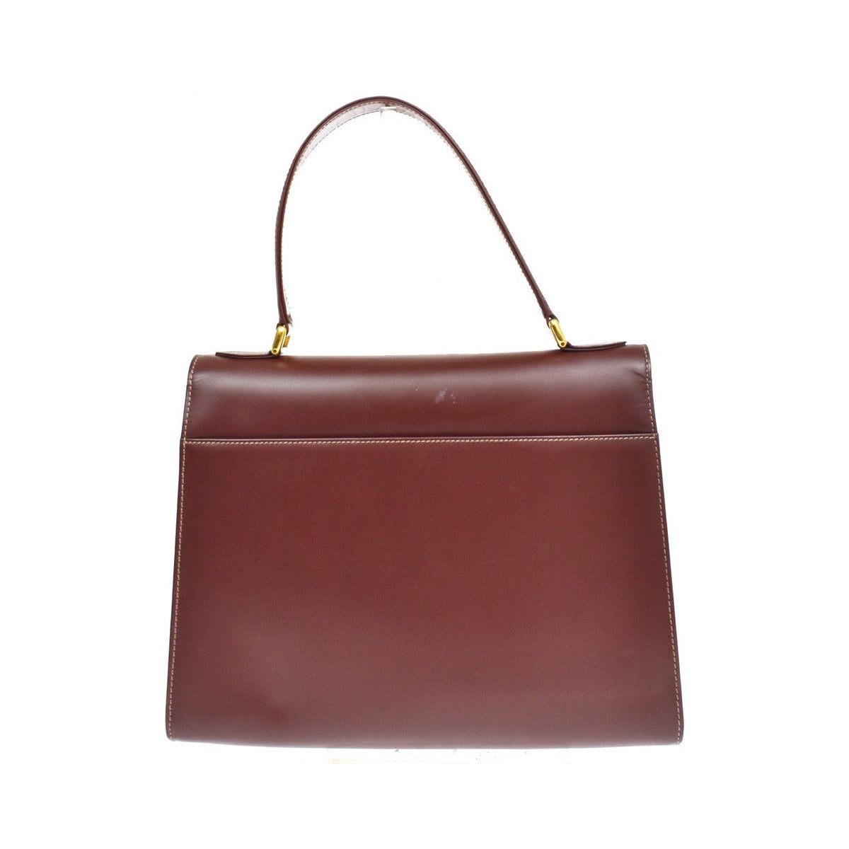 Cartier Must Line Leather, Burgundy, Leather, Handbag