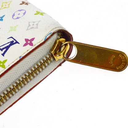 Louis Vuitton Zippy Monogram Multicolor, White, Canvas, Wallet