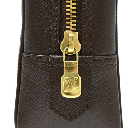 Louis Vuitton Trousse Toilette Damier Canvas, Brown, Canvas, Clutch