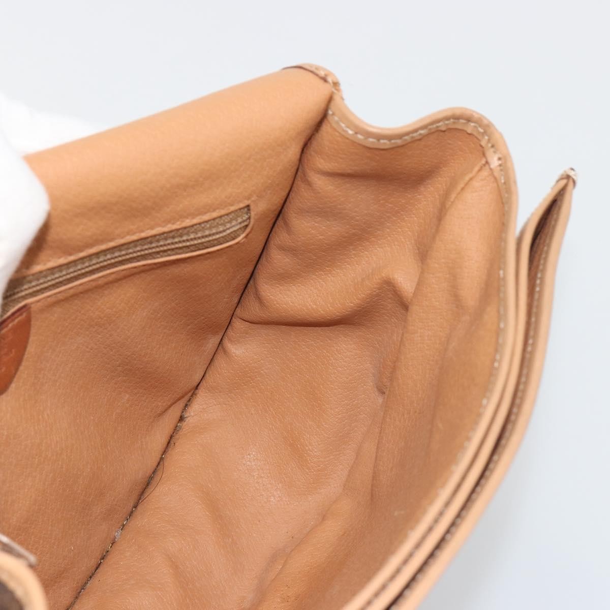 Celine Macadam Canvas, Brown, Canvas, Shoulder Bag